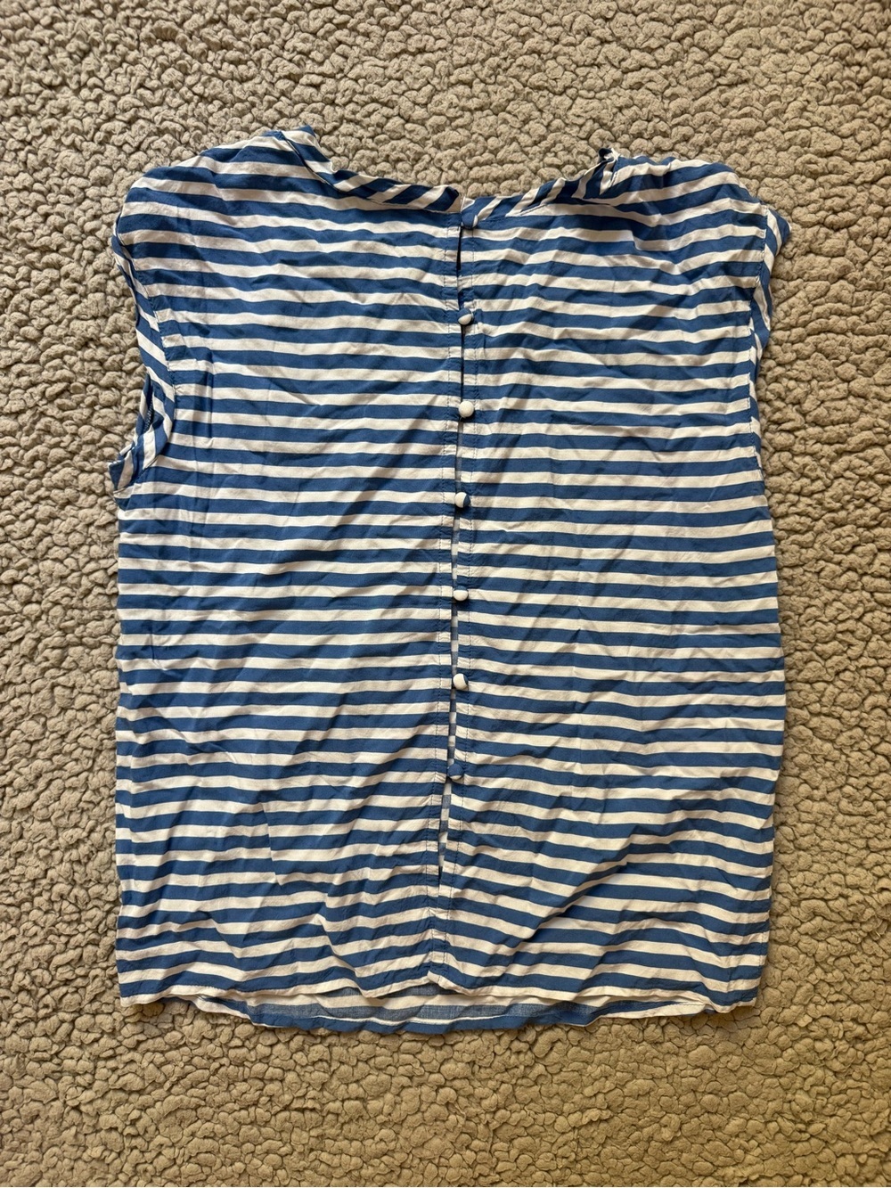 Abercrombie & Fitch Button Back striped Dolman Tee - Picture 4 of 4